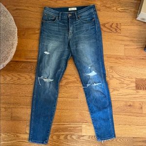 Madewell 9” High Riser Skinny Skinny Jeans—Size 29